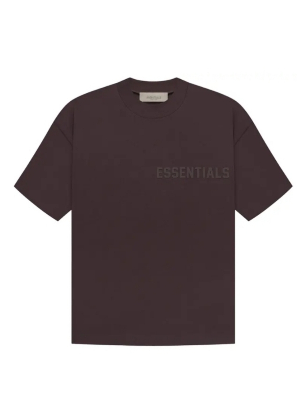 ESSENTIALS Men's Chest Logo Short Sleeve Tee in Plum